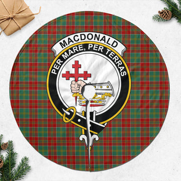 MacDonald of Kingsburgh Tartan Christmas Tree Skirt with Family Crest