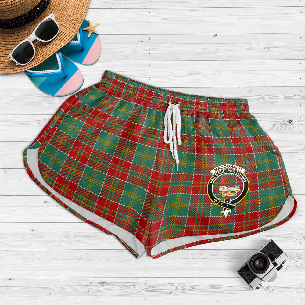 macdonald-of-kingsburgh-tartan-womens-shorts-with-family-crest