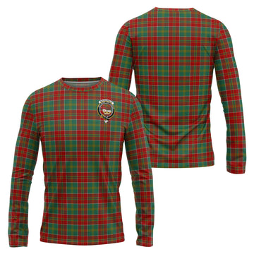 MacDonald of Kingsburgh Tartan Long Sleeve T-Shirt with Family Crest