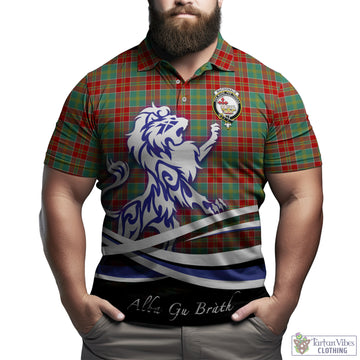 MacDonald of Kingsburgh Tartan Polo Shirt with Alba Gu Brath Regal Lion Emblem