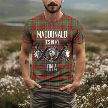 MacDonald of Kingsburgh Tartan T-Shirt with Family Crest DNA In Me Style