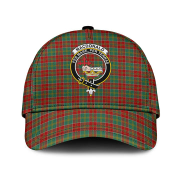 MacDonald of Kingsburgh Tartan Classic Cap with Family Crest