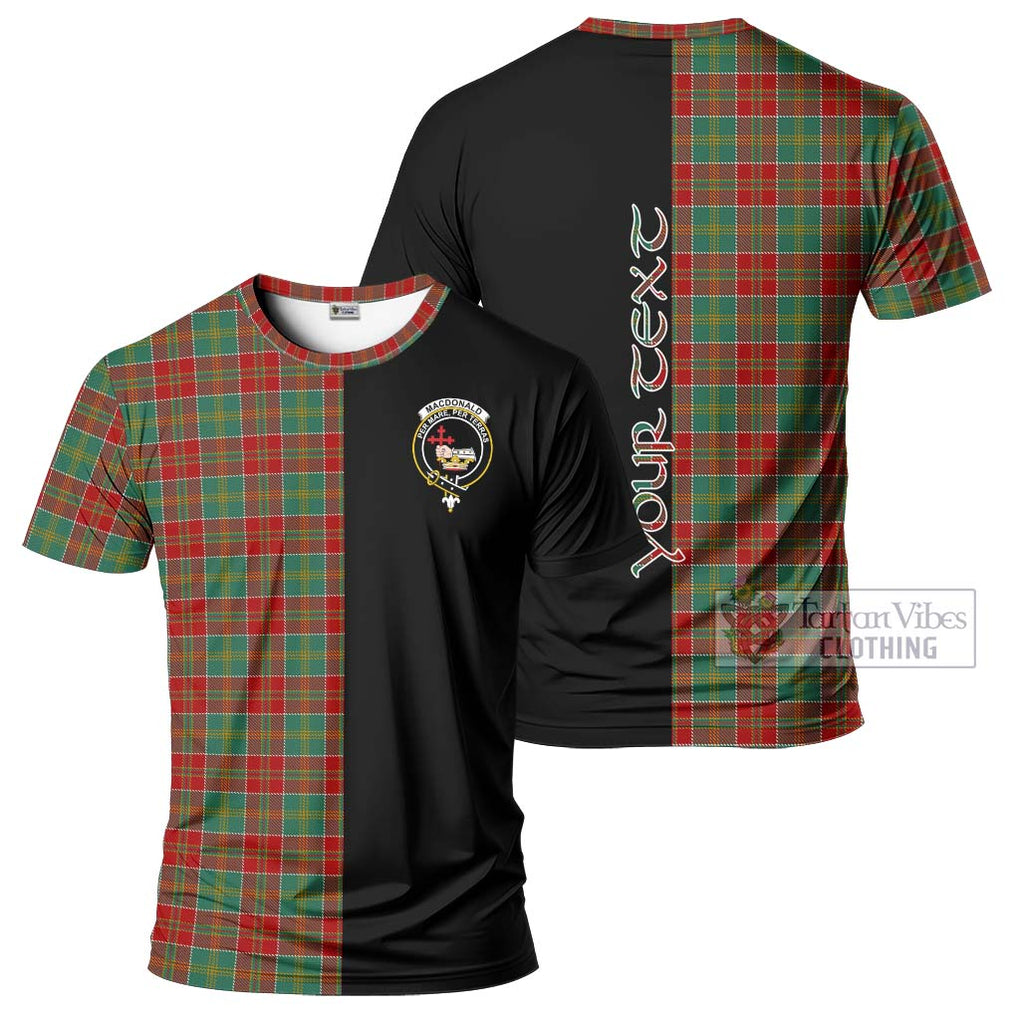 MacDonald of Kingsburgh Tartan T-Shirt with Family Crest and Half Of Me Style Kid's Shirt - Tartanvibesclothing Shop