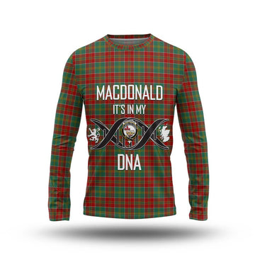 MacDonald of Kingsburgh Tartan Long Sleeve T-Shirt with Family Crest DNA In Me Style