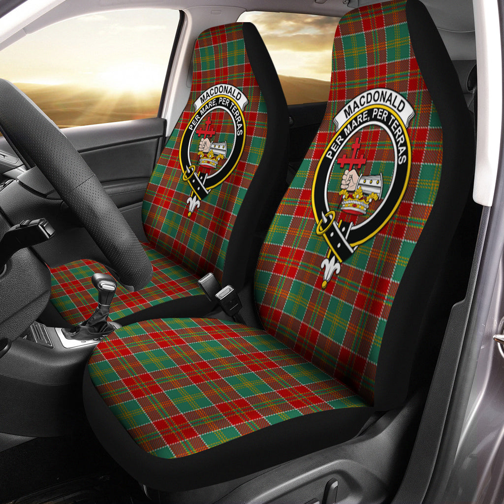 MacDonald of Kingsburgh Tartan Car Seat Cover with Family Crest One Size - Tartanvibesclothing