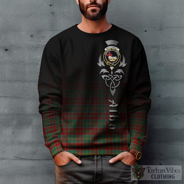 MacDonald of Kingsburgh Tartan Sweatshirt Featuring Alba Gu Brath Family Crest Celtic Inspired