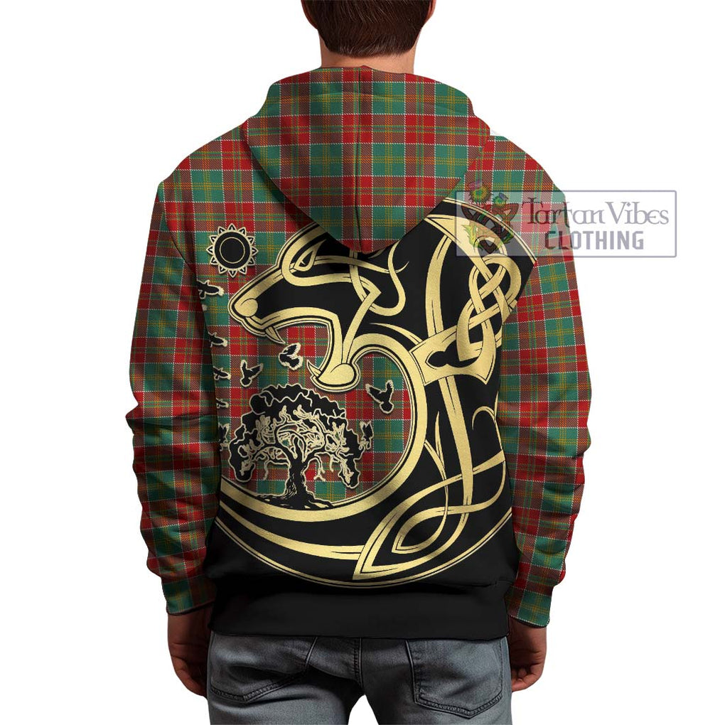 MacDonald of Kingsburgh Tartan Hoodie with Family Crest Celtic Wolf Style - Tartan Vibes Clothing