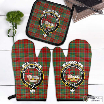 MacDonald of Kingsburgh Tartan Combo Oven Mitt & Pot-Holder with Family Crest