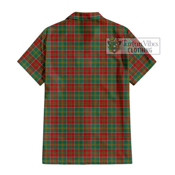 MacDonald of Kingsburgh Tartan Short Sleeve Button Shirt with Family Crest DNA In Me Style