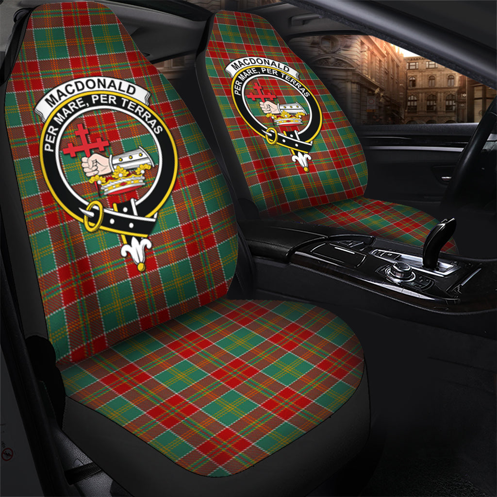 MacDonald of Kingsburgh Tartan Car Seat Cover with Family Crest - Tartanvibesclothing