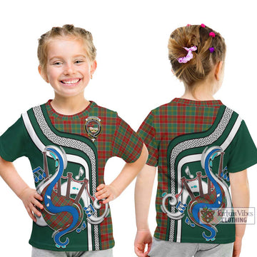 MacDonald of Kingsburgh Tartan Kid T-Shirt with Epic Bagpipe Style