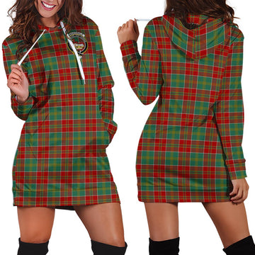 MacDonald of Kingsburgh Tartan Hoodie Dress with Family Crest