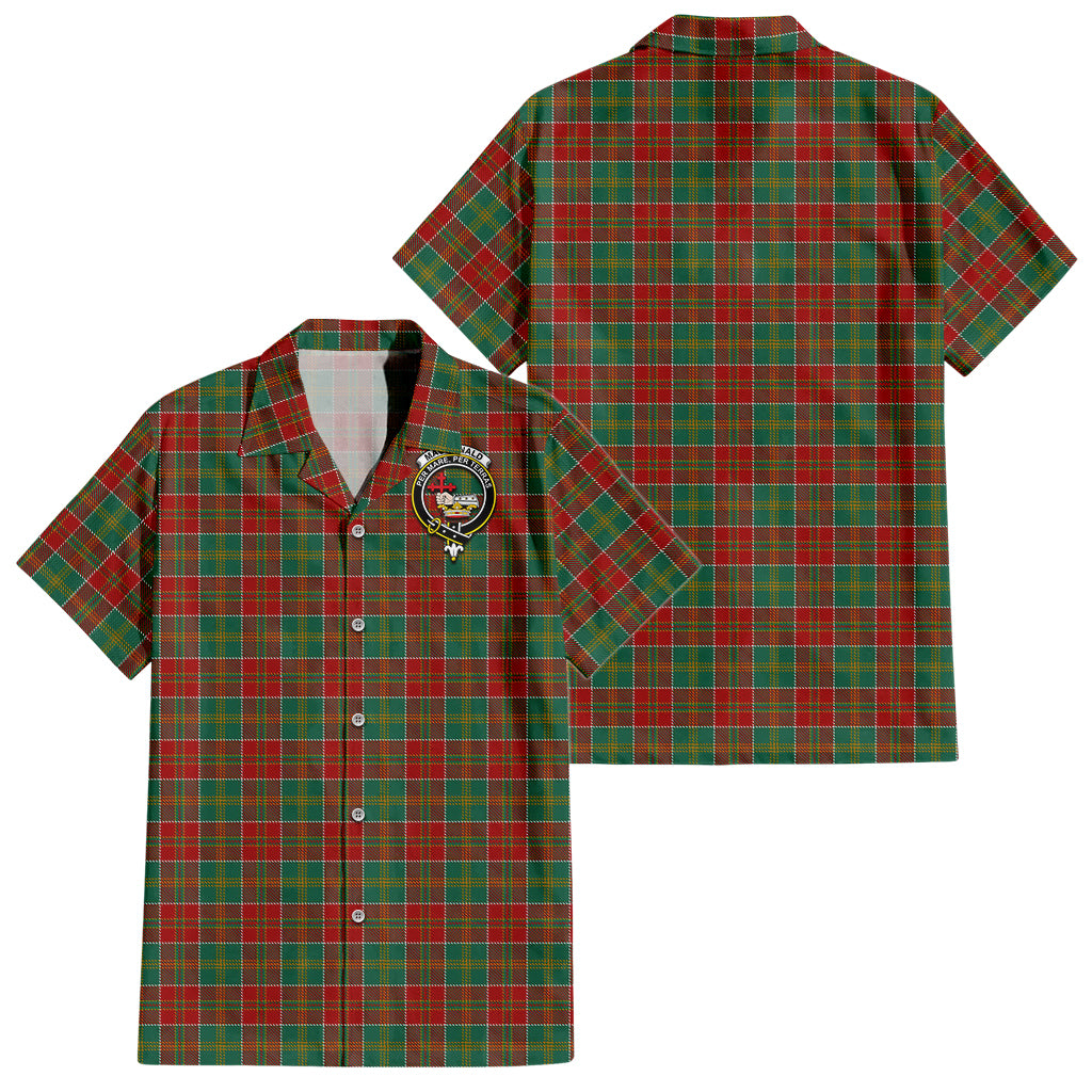 macdonald-of-kingsburgh-tartan-short-sleeve-button-down-shirt-with-family-crest