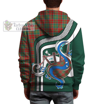 MacDonald of Kingsburgh Tartan Hoodie with Epic Bagpipe Style