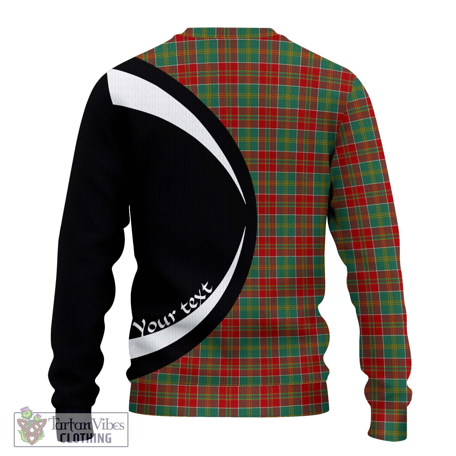 MacDonald of Kingsburgh Tartan Knitted Sweater with Family Crest Circle Style - Tartan Vibes Clothing