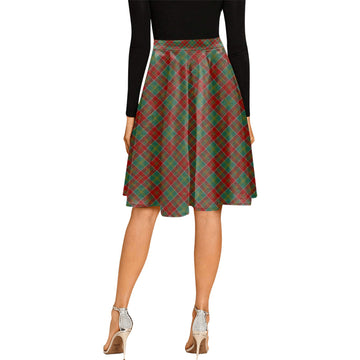 MacDonald of Kingsburgh Tartan Melete Pleated Midi Skirt