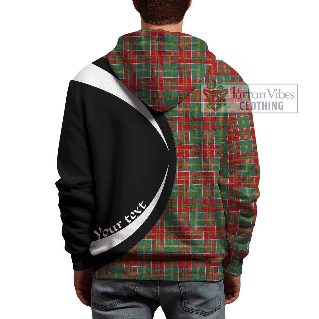 Tartan Vibes Clothing MacDonald of Kingsburgh Tartan Hoodie with Family Crest Circle Style