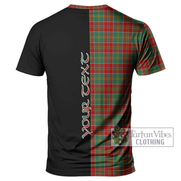 MacDonald of Kingsburgh Tartan T-Shirt with Family Crest and Half Of Me Style