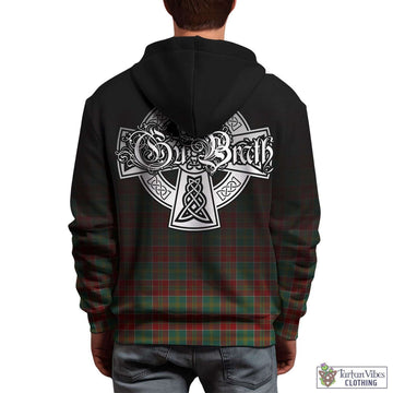 MacDonald of Kingsburgh Tartan Hoodie Featuring Alba Gu Brath Family Crest Celtic Inspired