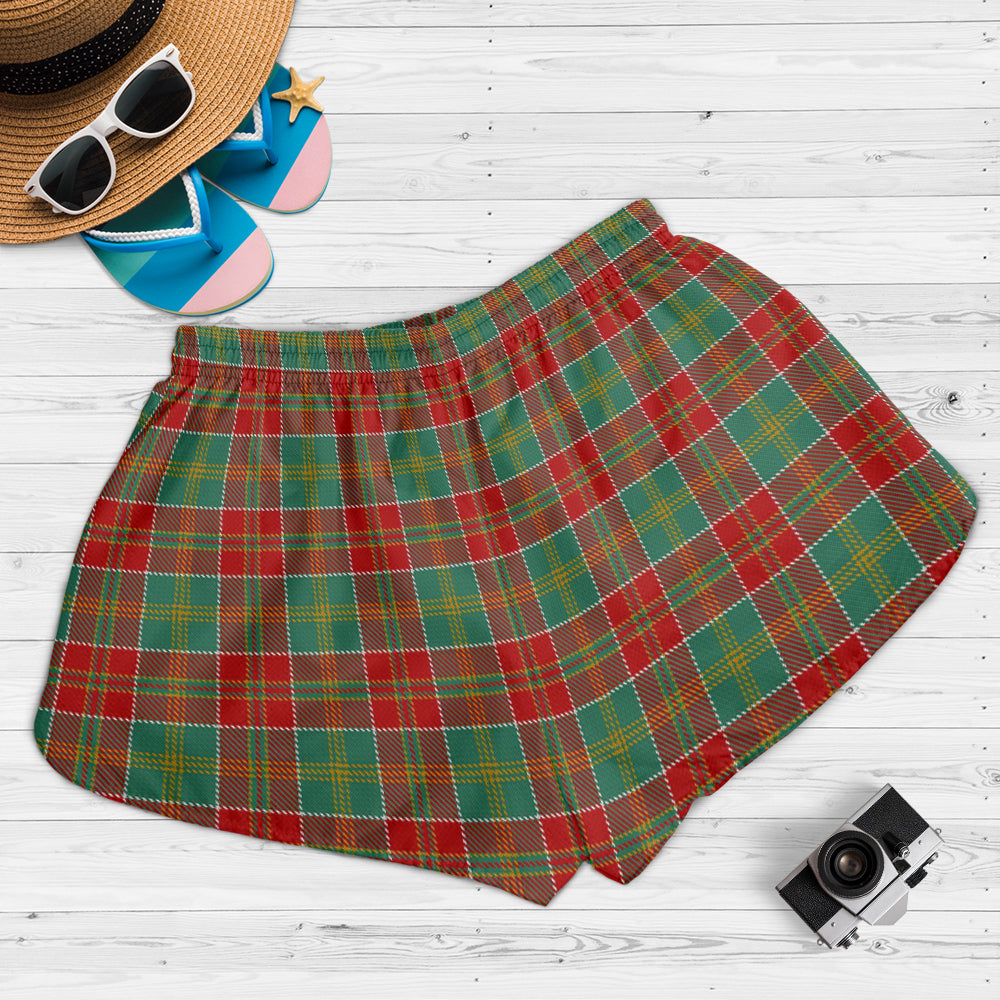 macdonald-of-kingsburgh-tartan-womens-shorts-with-family-crest