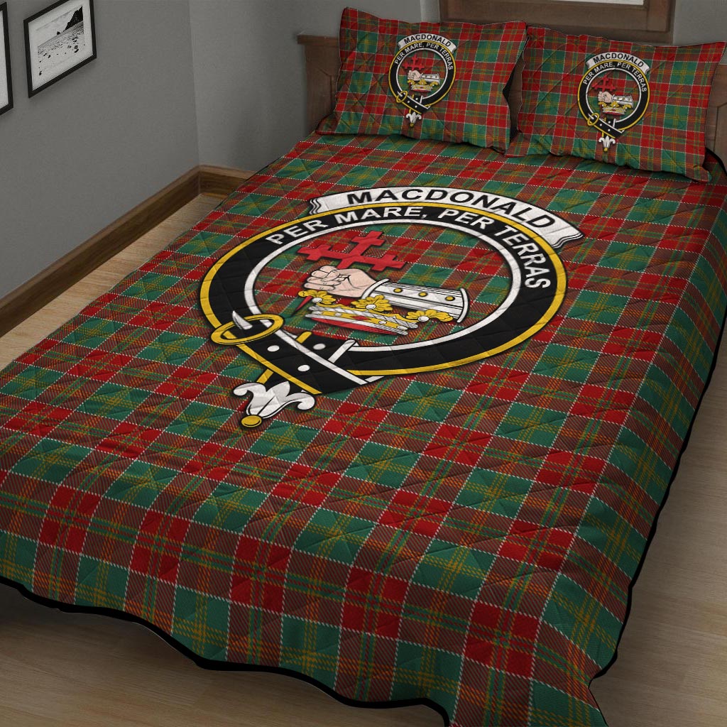 MacDonald of Kingsburgh Tartan Quilt Bed Set with Family Crest - Tartan Vibes Clothing