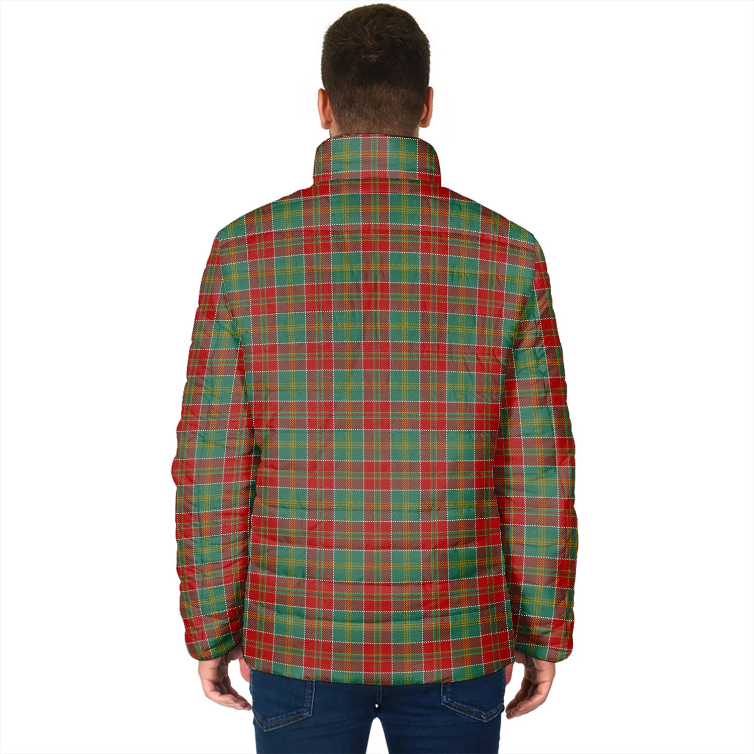 MacDonald of Kingsburgh Tartan Padded Jacket with Family Crest - Tartan Vibes Clothing