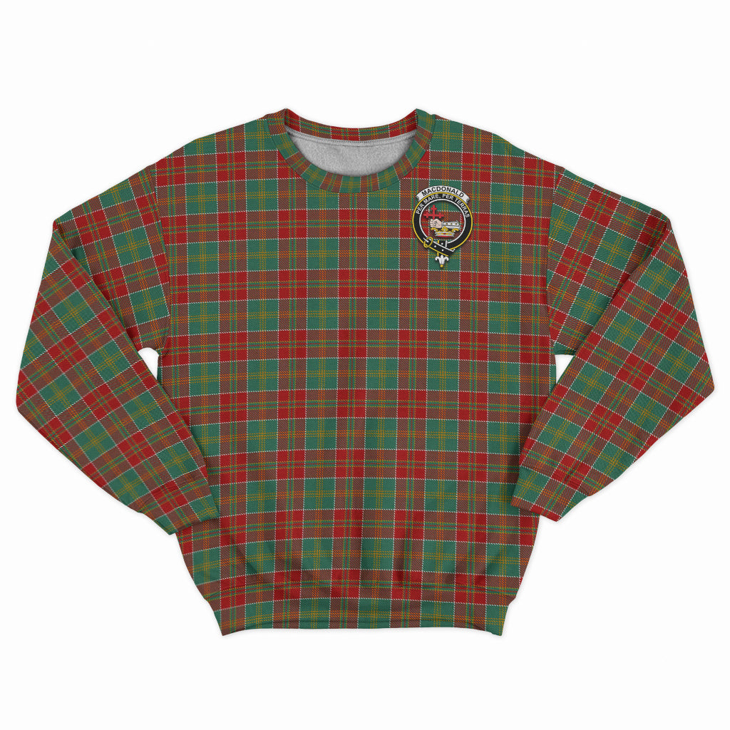 MacDonald of Kingsburgh Tartan Sweatshirt with Family Crest - Tartan Vibes Clothing