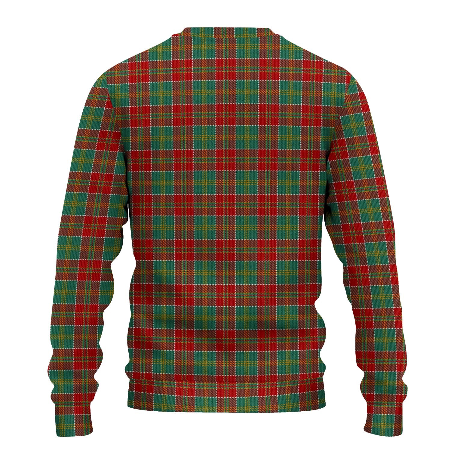 MacDonald of Kingsburgh Tartan Knitted Sweater with Family Crest - Tartanvibesclothing