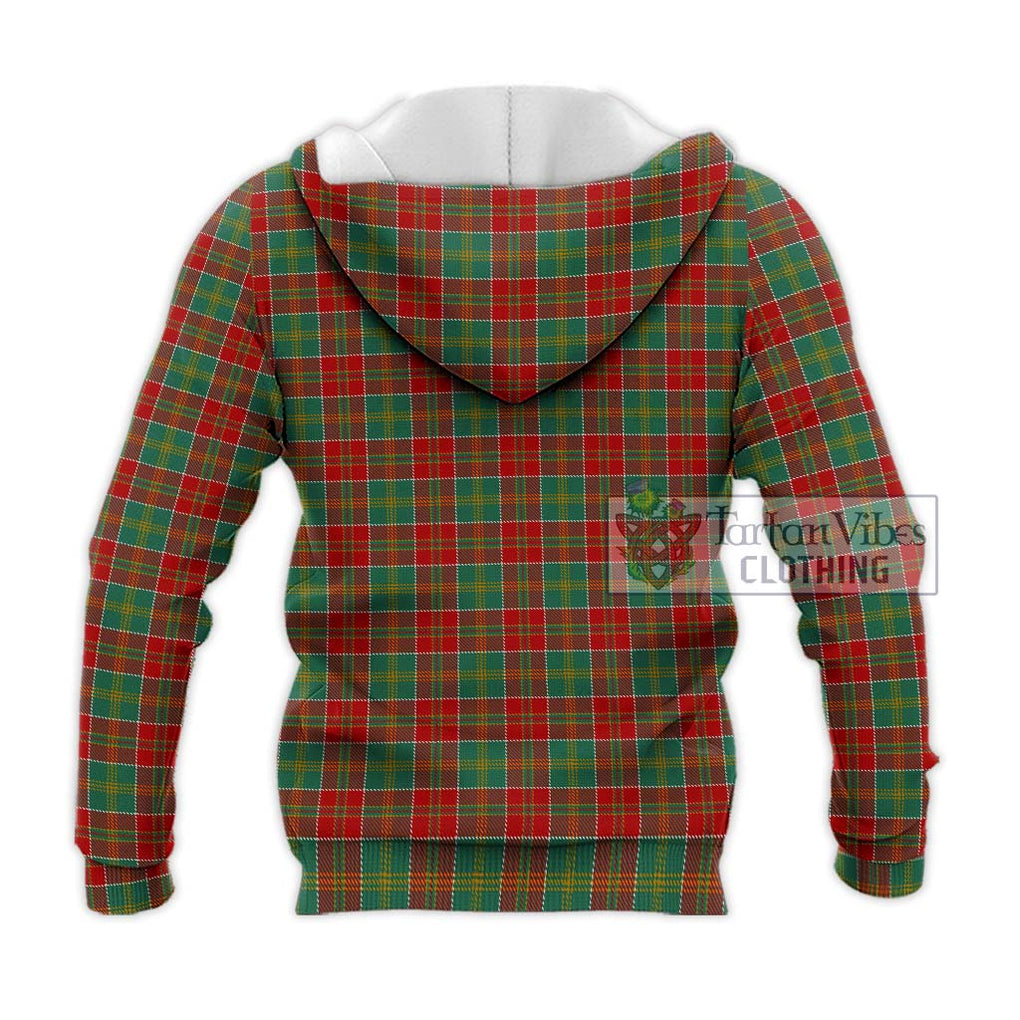 MacDonald of Kingsburgh Tartan Knitted Hoodie with Family Crest DNA In Me Style - Tartanvibesclothing Shop