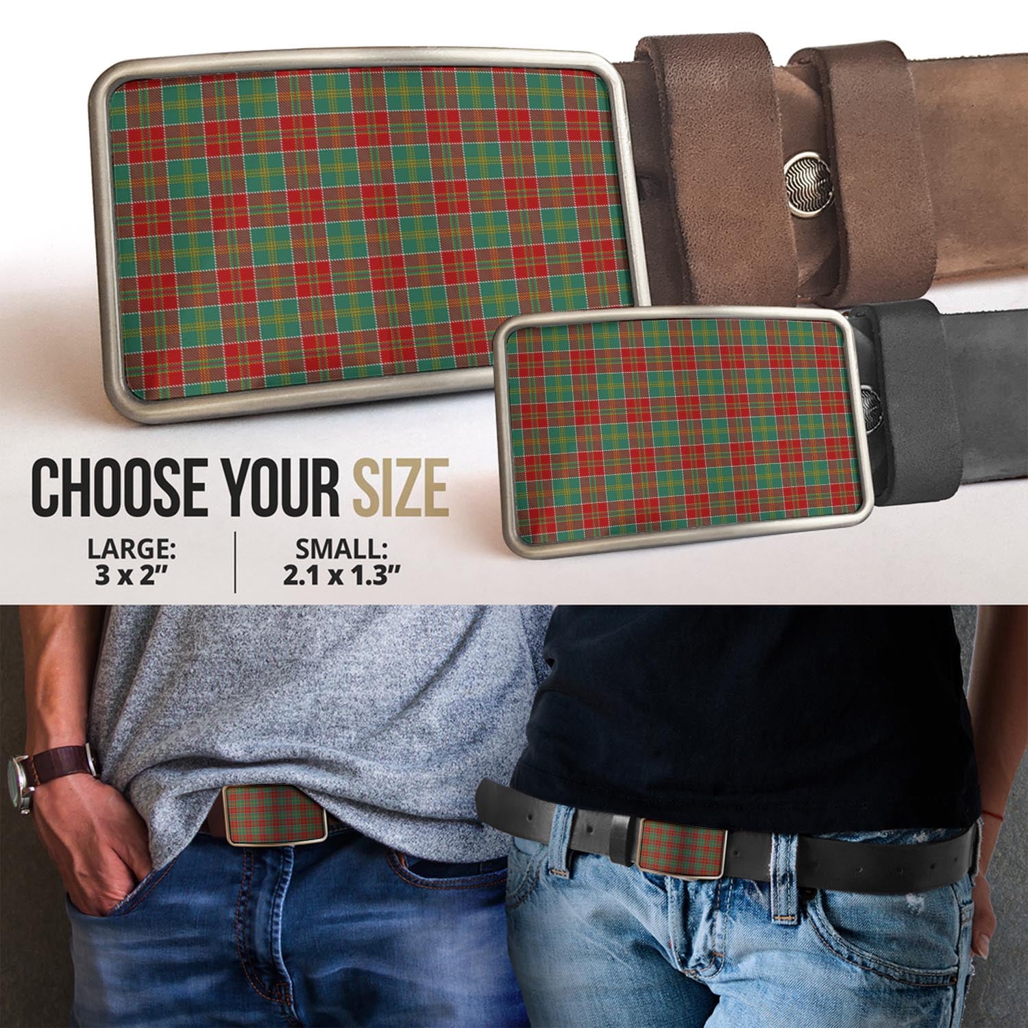 MacDonald of Kingsburgh Tartan Belt Buckles - Tartan Vibes Clothing