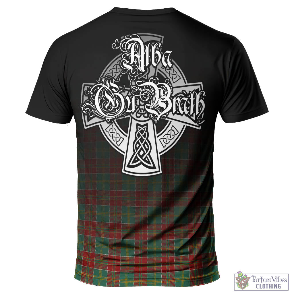 Tartan Vibes Clothing MacDonald of Kingsburgh Tartan T-Shirt Featuring Alba Gu Brath Family Crest Celtic Inspired