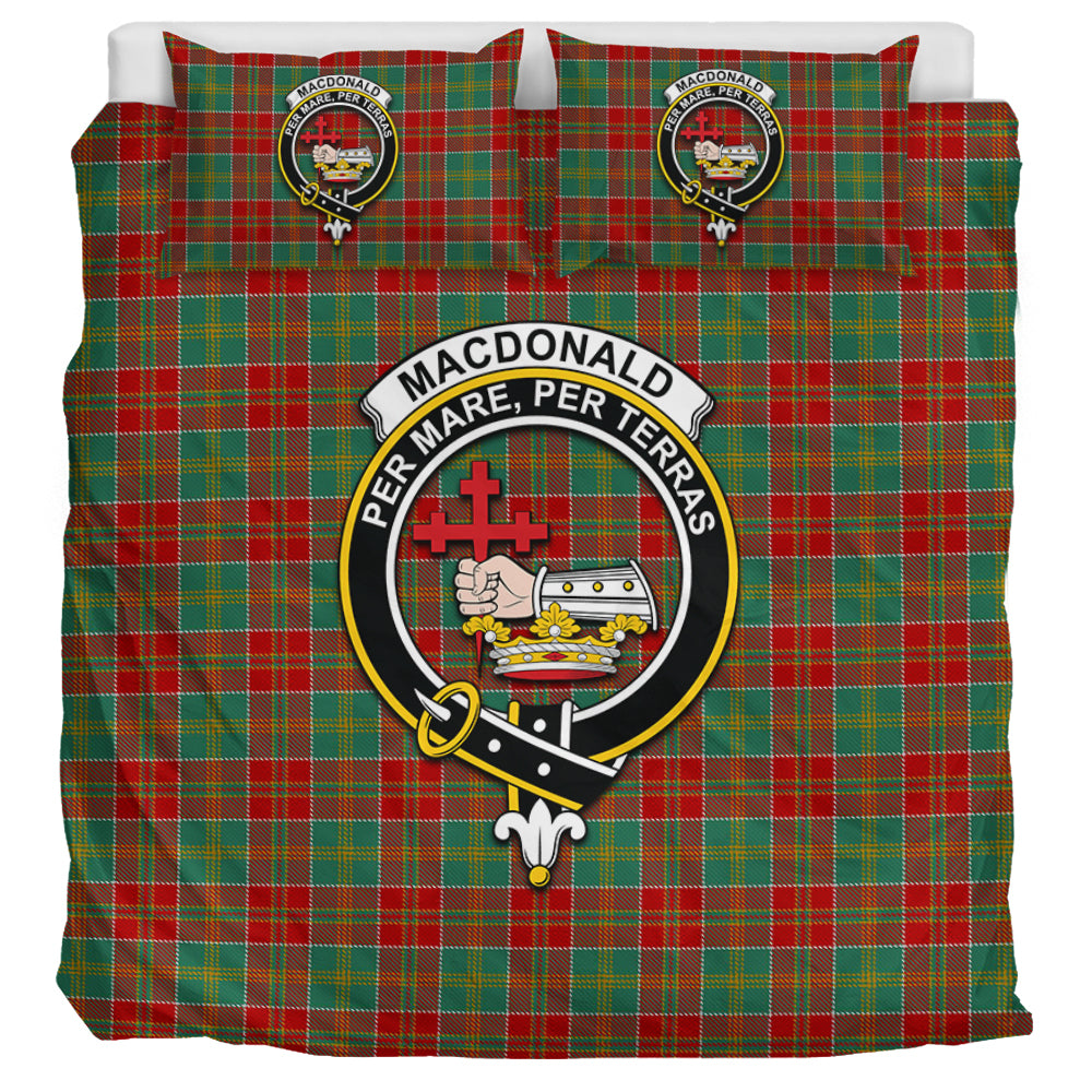 MacDonald of Kingsburgh Tartan Bedding Set with Family Crest UK Bedding Set UK Super King 104*94 inch - Tartan Vibes Clothing