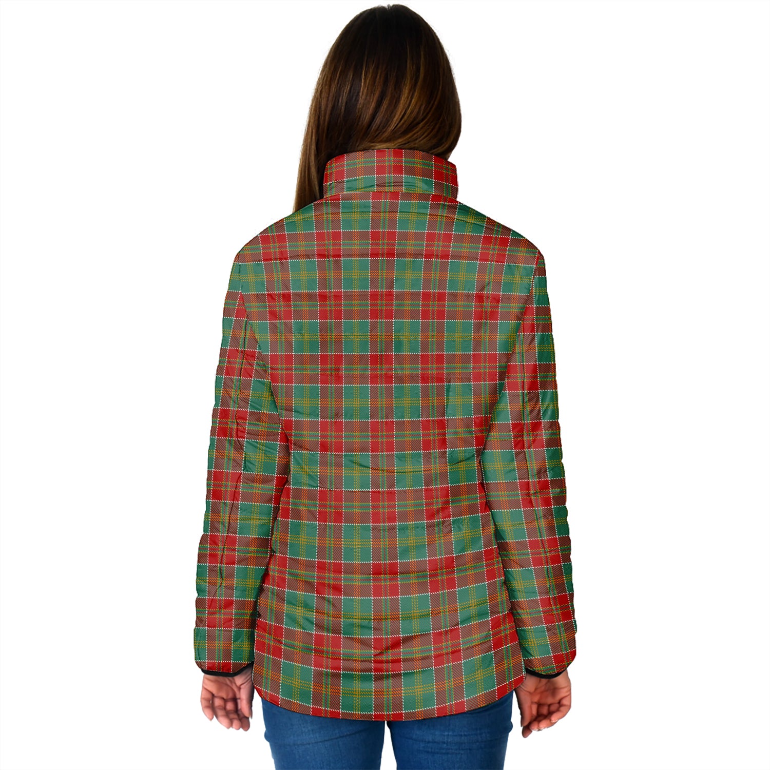 MacDonald of Kingsburgh Tartan Padded Jacket with Family Crest - Tartan Vibes Clothing