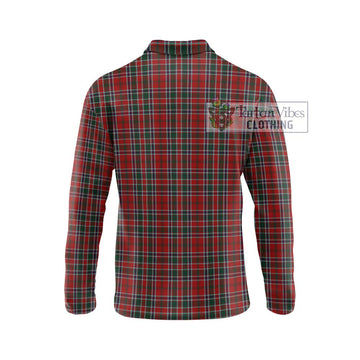 MacDonald of Lochmaddy Tartan Long Sleeve Polo Shirt with Family Crest DNA In Me Style