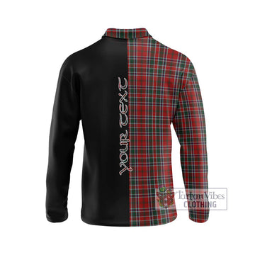 MacDonald of Lochmaddy Tartan Long Sleeve Polo Shirt with Family Crest and Half Of Me Style