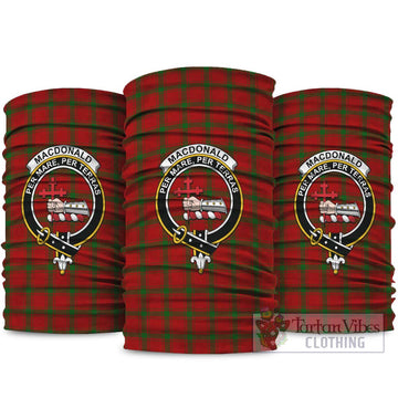 MacDonald (McDonald) of Sleat Tartan Neck Gaiters, Tartan Bandanas, Tartan Head Band with Family Crest