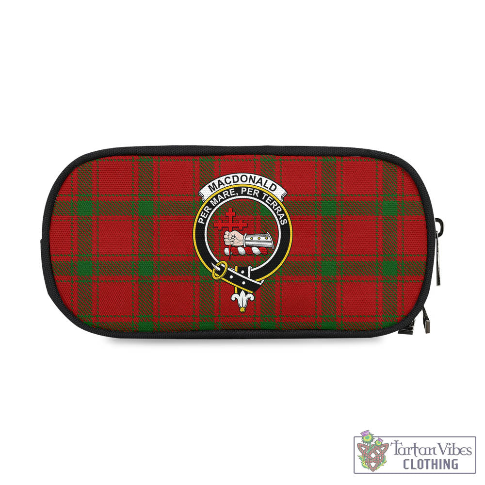 Tartan Vibes Clothing MacDonald of Sleat Tartan Pen and Pencil Case with Family Crest