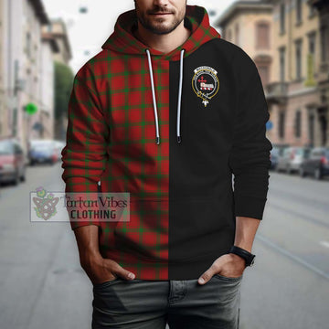 MacDonald (McDonald) of Sleat Tartan Hoodie with Family Crest and Half Of Me Style