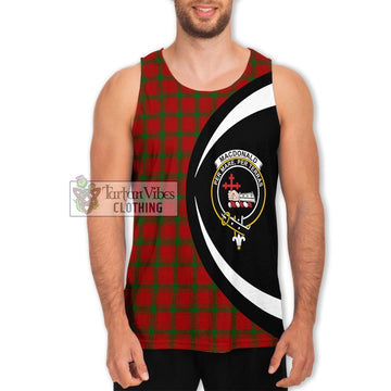 MacDonald (McDonald) of Sleat Tartan Men's Tank Top with Family Crest Circle Style