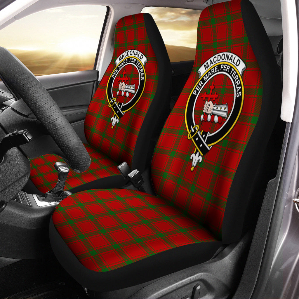 MacDonald of Sleat Tartan Car Seat Cover with Family Crest One Size - Tartanvibesclothing