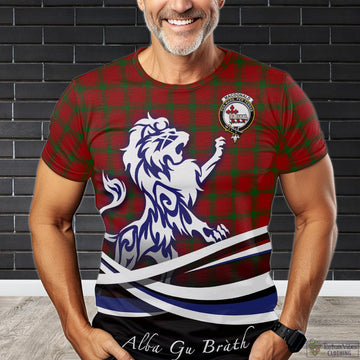 MacDonald of Sleat Tartan T-Shirt with Alba Gu Brath Regal Lion Emblem
