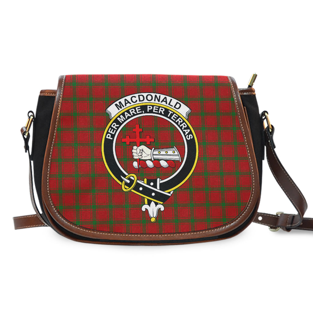 MacDonald (McDonald) of Sleat Tartan Saddle Bag with Family Crest - Tartan Vibes Clothing