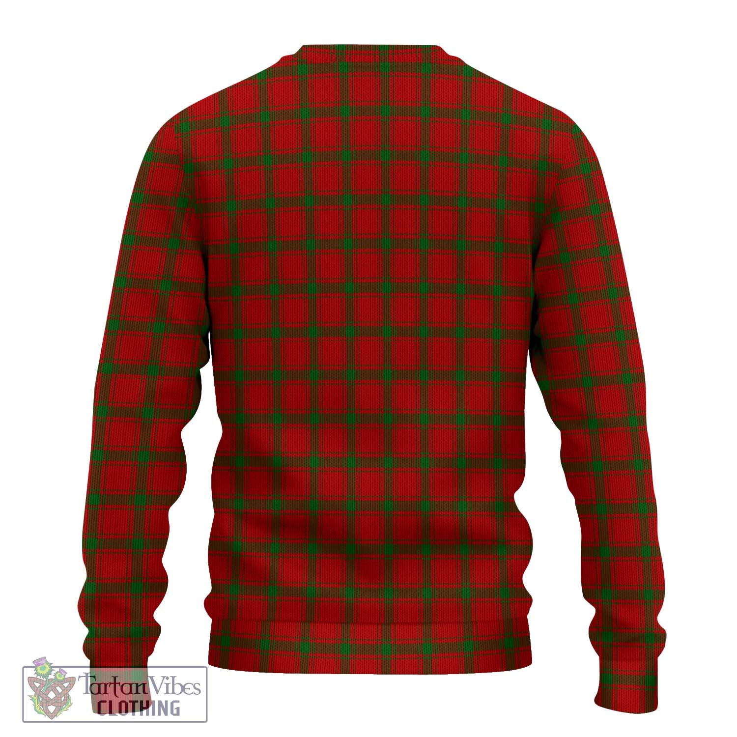 Tartan Vibes Clothing MacDonald of Sleat Tartan Knitted Sweater with Family Crest DNA In Me Style