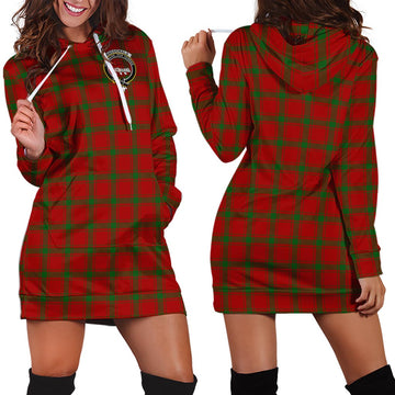 MacDonald of Sleat Tartan Hoodie Dress with Family Crest