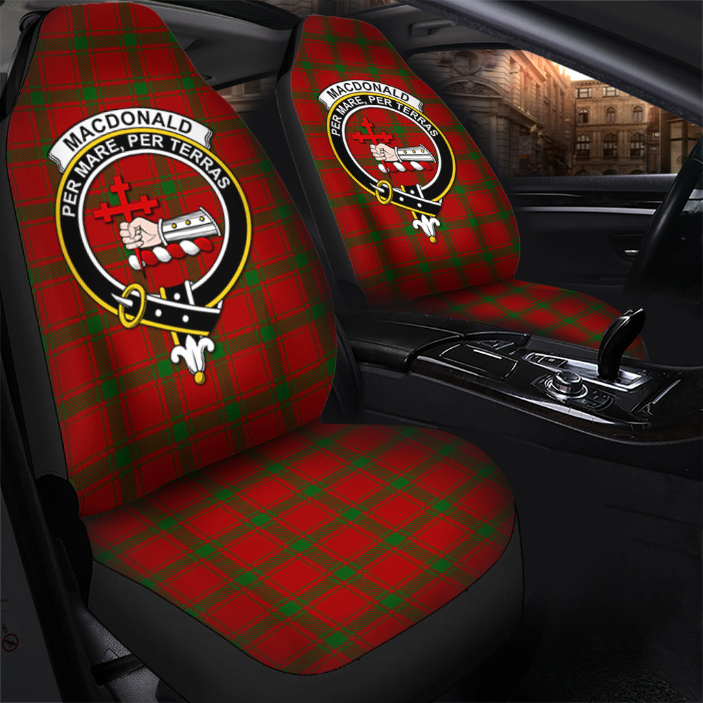 MacDonald of Sleat Tartan Car Seat Cover with Family Crest - Tartanvibesclothing