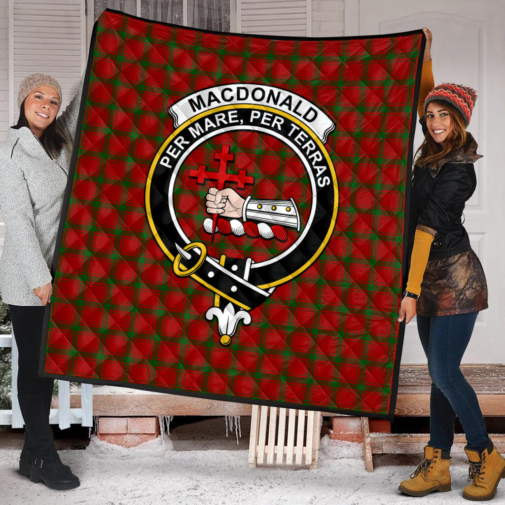 macdonald-of-sleat-tartan-quilt-with-family-crest