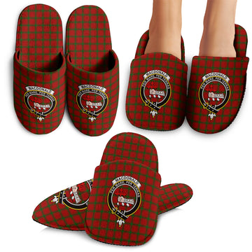 MacDonald of Sleat Tartan Home Slippers with Family Crest