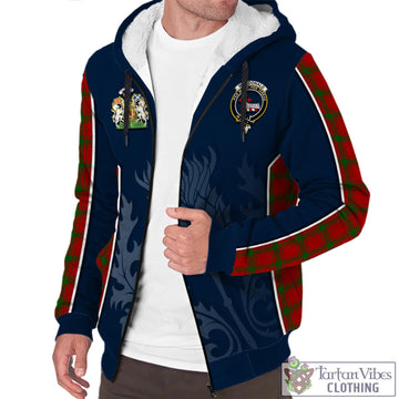 MacDonald (McDonald) of Sleat Tartan Sherpa Hoodie with Family Crest and Scottish Thistle Vibes Sport Style