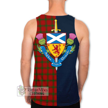 MacDonald (McDonald) of Sleat Tartan Men's Tank Top with Scottish Lion Royal Arm Half Style