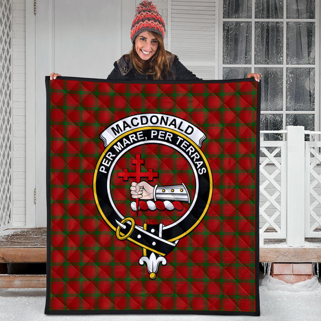 macdonald-of-sleat-tartan-quilt-with-family-crest